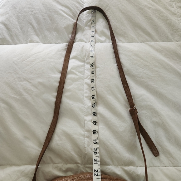 tous crossbody bag Brown Leather Bear Embossed Travel - Picture 13 of 14